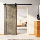 Finished & Unassembled H Design Pine Wood Barn Door Without Hardware