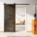 Finished & Unassembled H Design Pine Wood Barn Door Without Hardware