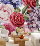 Voguish Multicolored Floral Wallpaper