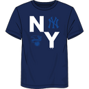 New York Yankees Fundamentals Record Shattered T-Shirt - Navy