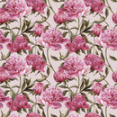 Pink Wallpaper with Pink Peonies