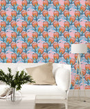 Protea on Pink Wallpaper