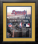 NBA Basketball Photo Picture Frame Kit - Indiana Pacers (Yellow Matting, Navy Trim)