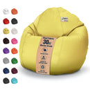 Vinyl Bean Bag Chair Marine Grade Premium - Waterproof, UV resistant ComfyBean Adult size lounger classic style Indoor Outdoor Boat beanbag chair