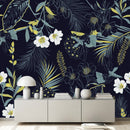 Grey and Yellow Leaves Wallpaper