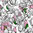 Voguish Magnolia Wallpaper