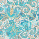Light Blue Boho Style Wallpaper