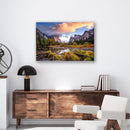 Yosemite Basin Print Metal Wall Art – California National Park Scenic Wall Decor