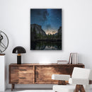 Yosemite Night Print Metal Wall Art – California National Park Starry Sky Decor