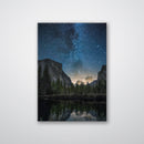 Yosemite Night Print Metal Wall Art – California National Park Starry Sky Decor