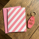 You Are My Fave Motel Style Keychain Card with Gift | Gift for Her