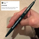 You Are So Valued It's Wild Refillable Pen in Forest Green and Silver | Employee Appreciation