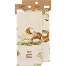 You Goat This Dish Cloth Towel | Cotten Linen Novelty Tea Towel | Cute Kitchen Hand Towel | 18" x 28"