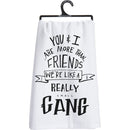 You & I Are More Than Friends Dish Towel and We'll Always Be Best Friends Mug Bundle
