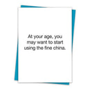 You May Want To Start Using The Fine China Birthday Greeting Card