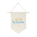 You Are My Shine, Blue and Yellow Hanging Wall Banner