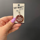 Your Boyfriend Says Hi Rose Gold Round Mini Key Tag or Charm