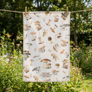 You've Got So Mushroom In Your Heart Funny Dish Cloth Towel | Cotton and Linen | Embroidered Text | 18" x 28"