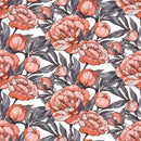 Elegant Modern Peonies Wallpaper