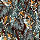 Large Exotic Leaves Wallpaper