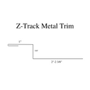 Trim Pieces: L–Trim Interior & Exterior Corners & Z-Trim