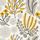 Elegant Yellow Flowers Wallpaper Tasteful