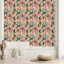 Multicolored Palm Leaves Wallpaper