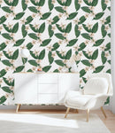 Voguish White Flowers Wallpaper Smart