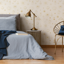Mystical Wallpaper with Celestial Symbols in Gold and Beige- ZAAP