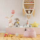 Boho Wallpaper with a Hand-Drawn Herringbone in Pink - ZADW