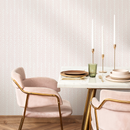 Boho Wallpaper with a Hand-Drawn Herringbone in Pink - ZADW