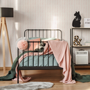 Boho Wallpaper with a Delicate Herringbone Motif in Pink - ZADX