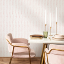 Boho Wallpaper with a Delicate Herringbone Motif in Pink - ZADX