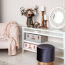 Boho Wallpaper with a Delicate Herringbone Motif in Pink - ZADX