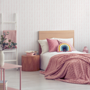 Boho Wallpaper with a Delicate Herringbone Motif in Pink - ZADX