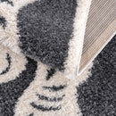 Zane Charcoal Tibetan Tiger Plush Rug