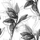 Contemporary Dark Leaves Wallpaper Chic
