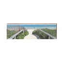 Let's Be Mermaids Beach Access | Wall Art Print on Real Wood