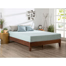 Full size Low Profile Solid Wood Platform Bed Frame in Espresso Finish