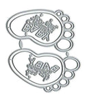 Children's Footprints Cutting Dies Set F07M2-7-ZG294