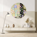 Meadow Flowers Printed Mirror Acrylic Circles