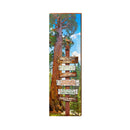 Santa Cruz County Directional | Wood Art Wall Print