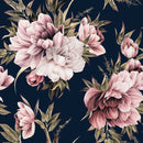 Modish Modern Dark Floral Wallpaper