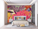 Fashionable Large Flowers Contemporary Wallpaper