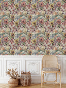 Fashionable Vintage Floral Wallpaper Tasteful