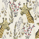 Voguish Giraffe Pattern Wallpaper