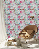 Birds on Branches of Tree Wallpaper
