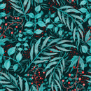 Berries and Green Leaves Wallpaper