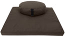 Hemp Meditation Cushion Set Zafu and Zabuton - Hemp fabric, Organic Buckwheat Hulls