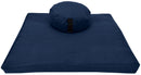 Hemp Meditation Cushion Set Zafu and Zabuton - Hemp fabric, Organic Buckwheat Hulls